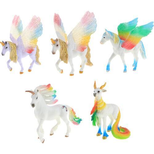MagiDeal Lifelike Pegasus / Unicorn / Sheep Magical Creature Animal Model Figure Kids Toy Gift Home Ornament