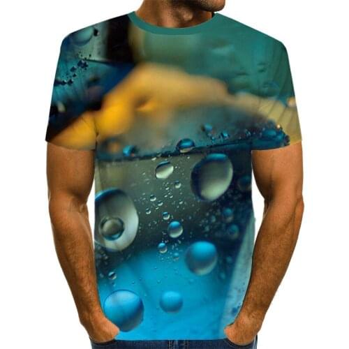 Trendy Fashion Summer Mens And Womens T-Shirts 3D Printing Trendy Fun After Fine Rain Water Easy To Dry Sportswear Casual T-Sh