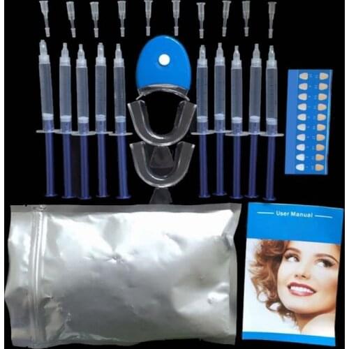 Teeth Whitening Kit Bleaching System Oral Gel Kit With LED Light Professional Teeth Whitener Kit Oral Hygiene Care TSLM2