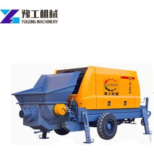 2021 Hot Sell Small Concrete Pump Convenient Diesel Engine Pouring Pump 3mm Stone
