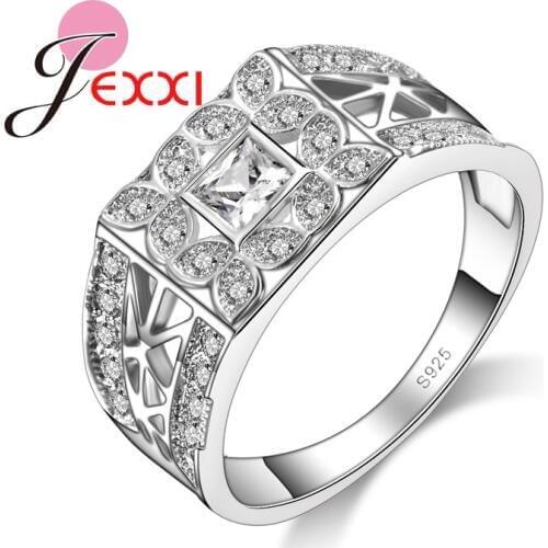 Lose Money Promotion Stamp Silver Women Rings Fashion Girlfriend Birthday Party Jewelry Gift Free Shipping