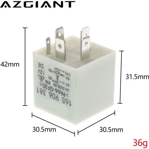 1pcs for Volkswagen Passat B5 Bora Audi A6 ECU 30 relay 165 906 381 30.5*30.5*42mm Excellent auto parts
