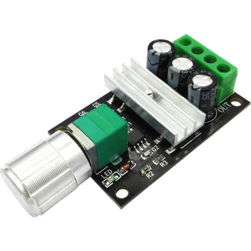 PWM DC 6V 12V 24V 28V 3A DC Motor Speed Control Switch Controller Adjustable 0%-100