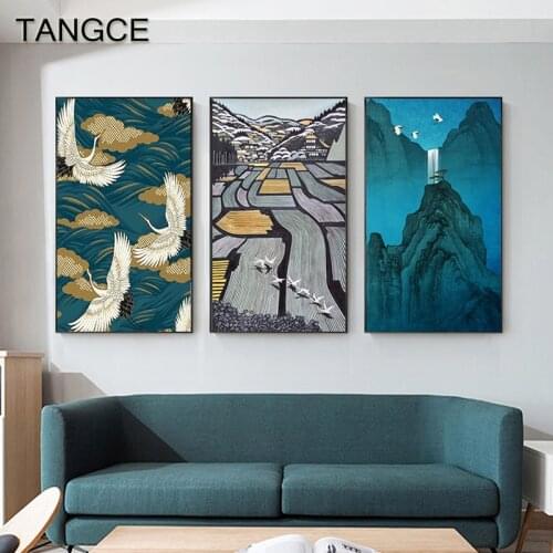 Nordic Decoration Landscape Canvas Painting Abstract Wall Art Modern Poster Print Decorative Pictures for Living Room Home Decor