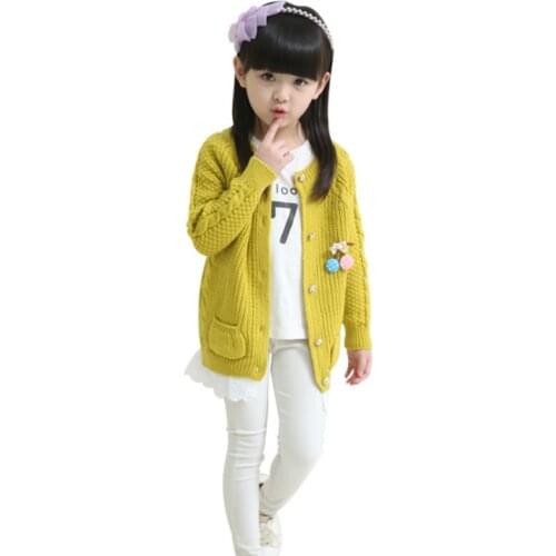 Girl sweater 2020 autumn spring children fall clothes 2 3 4 5 7 9 10 11 12 year long sleeves baby Cardigan baby outfit clothes