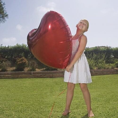 36inch Huge Bright Color Love Heart Star Shaped Foil Balloon For Valentines Day Wedding Baby Birthday Party Inflatable Balloons