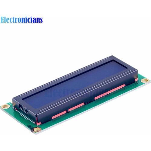 10Pcs/Lot LCD1602 1602 LCD Blue Screen Character LCD Display Blue Blacklight TFT 16X2 LCD Module DC 5V 80mm*35mm*11mm