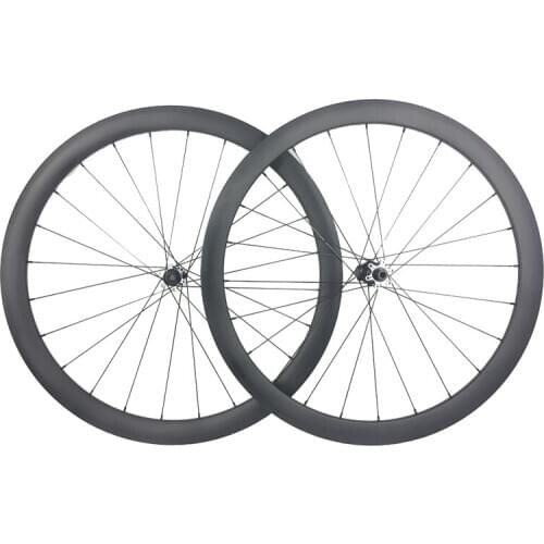 1330g 700C 42mm asymmetric road disc bicycle carbon wheelset 25mm wide tubeless bike wheels Novatec D411SB D412SB 10s 11s XD 12s