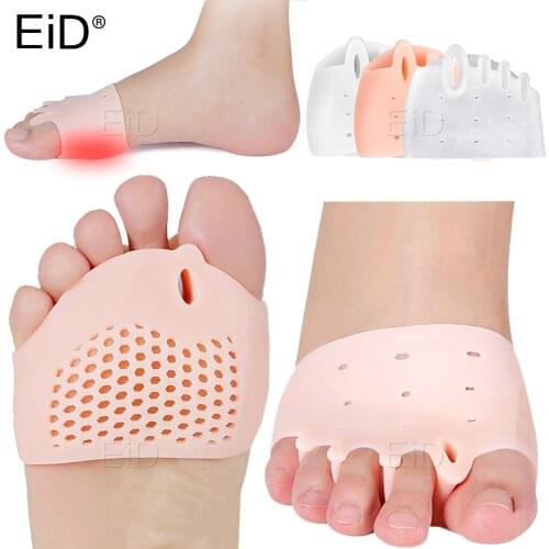 2pcs Five-hole Forefoot Pads insoles Honeycomb Toe Separator Soft Gel Pain Relief Insole Prevent Feet Callus Blister Corn Unisex