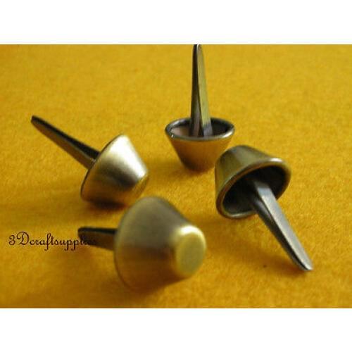 Purse feet bag feet handbag feet metal feet 30 pcs 15 mm Antique Brass G19
