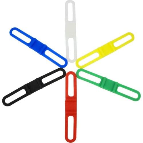 5 PCS MTB Cycling Bike Bicycle Silicone Band Flash Light Flashlight Phone Strap Tie Ribbon Mount Holder Road Bike Accessories