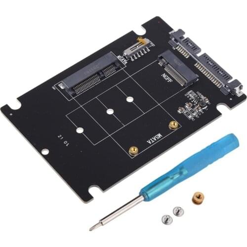 2.5" SATA III to 3050 miniSATA/M.2 Adaptor Card mSATA to 2.5inch SATA 3.0 Adapter Converter 7mm SSD Reader Card