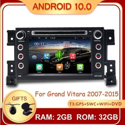 Bosion 7" 2 Din Android 10.0 Car DVD For Suzuki Grand Vitara 2007-2015 Stereo GPS Navigation Car Radio USB Audio Video player