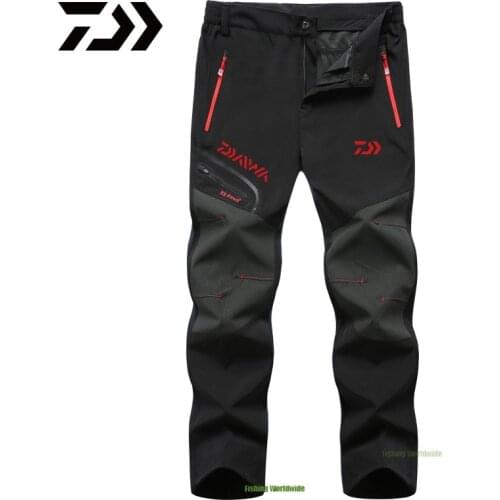 Men Cargo Spring Summer Quick Dry Trousers Mens Outdoor Sports Daiwa Camping Fishing Hiking Pants Tactical Waterproof Pants