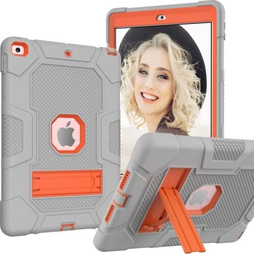 Hand Holder Armor Heavy Duty Case For Apple iPad 10.2 2019 2020 Generation (A2197 A2198 A2200) Kids Tablet Case + PenFilm