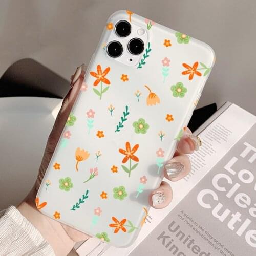 Small Flowers Pattern Case For Samsung Galaxy M51 M31 M21S M21 M31S M11 Watercolor Soft Capa Silicone Protect Back Phone Cover