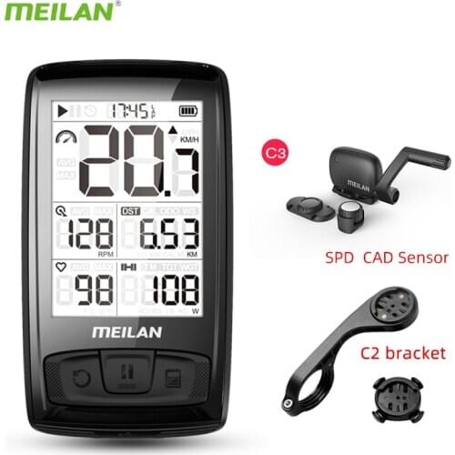 Wireless Bluetooth4.0 Bicycle Computer Mount Holder Bicycle Speedometer Speed/Cadence Sensor Waterproof Cycling Bike Computer