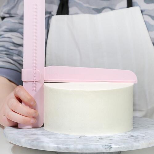Home Cake Scraper Adjustable Kitchen Turning Device Cake Cream Spatula Decorating Tools DIY Food Grade Kitchen Bake Accessories