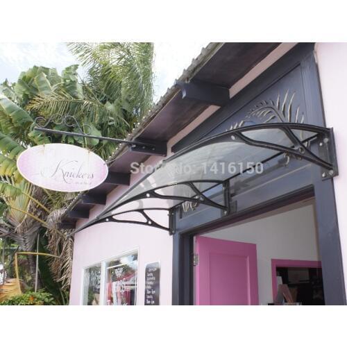DS100240, 100x240cm,simply to install outdoor aluminum bracket polycarbonate awnings