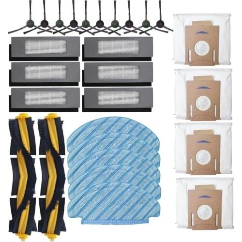Dust Bag Filter Disposable Mop Cloth Main / Side Brush Spare Parts For ECOVACS DEEBOT OZMO T8 / T8 AIVI Robot Vacuum Cleaner