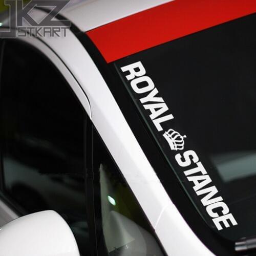 JKZ STKART Vinyl Die Cut Car Sticker Decal Royal Stance Hellaflush Windshield Sticker 58 x 6 cm for Car Truck ATV