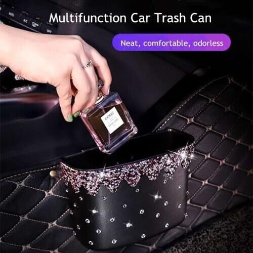 Creative Multifunction Car Seat Back Storage Box Personality Car Door Back Garbage Bag Car Trash Can