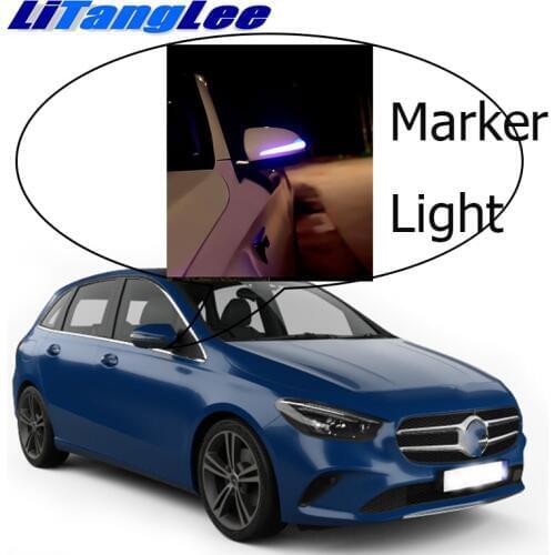 NOVOVISU Car Rearview Mirror Marker Light Welcome Light Turn Signal Update Lamp For Mercedes Benz B MB W247 2018~2019