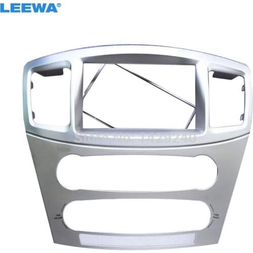 LEEWA Car refitting DVD frame DVD panel Dash Kit Fascia Radio Frame Audio frame for 2010 MITSUBISHI GALANT 2 DIN #CA2354