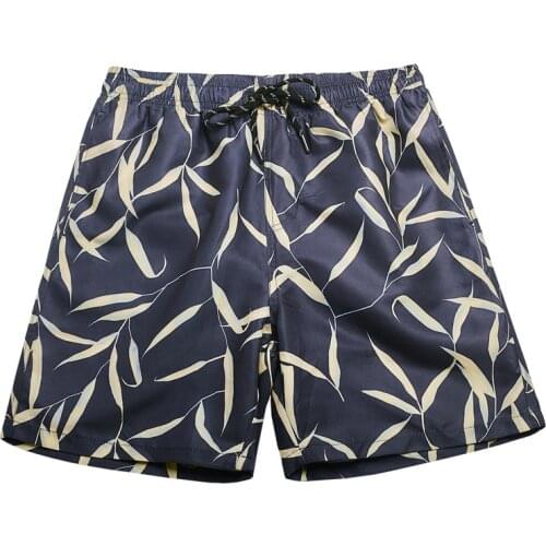 Summer men quick dry beach shorts loose plus size sea vacation swimwear men swimsuits sunga board surf swim trunk boxer shorts