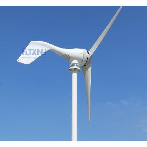 Small Wind Turbines Generator for Home 5 Blades 400W 12V 24V 3 Phase AC Horizontal Windmill for Streetlight