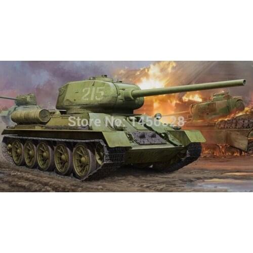 TRUMPETER HOBBYBOSS 1/16 scale vehicle tank plastic scale model 82602 SOVIET T34/85 Assembly Model kits model building kit