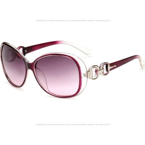Fashionable oval sunglass lady high-grade jade crystal texture sunglasses gradient sunglasses