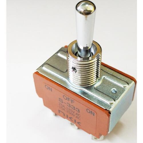 Original new 100% S-333 button shake head switch 6pin 3gear open hole 12MM 25A125VAC 15A250VAC