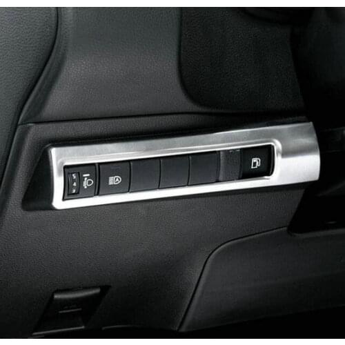 SBTMY Automobile headlight control panel stainless steel decorative frame for Toyota corolla E210 2019 2020 accessories