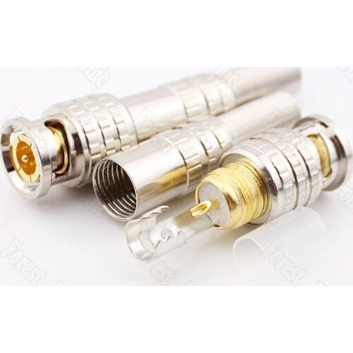 Full copper plating American plus the resistance welding video head BNC monitoring sub camera joint 75-5