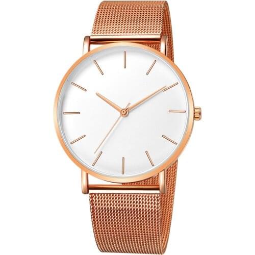 Luxury Watch Men Mesh Ultra Thin Stainless Steel Quartz Wrist Watch Male Clock Reloj Hombre Relogio Masculino Drop Shipping