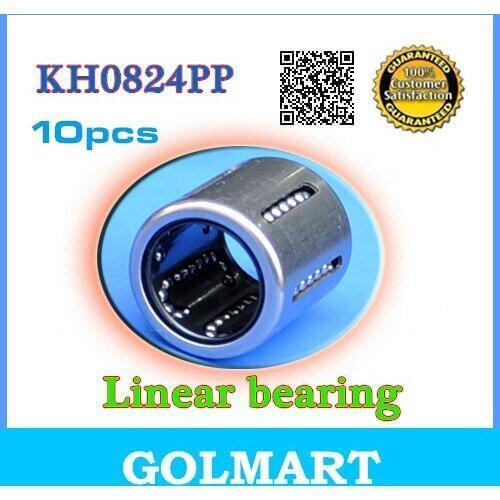 10pcs KH0824PP CNC Linear Motion Sealed Bushing 8x15x24mm Kompakt Linearkugellager for 8mm shaft
