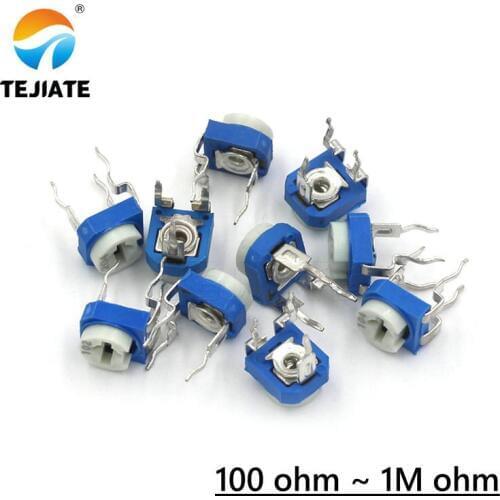 20pcs RM065 RM-065 100 200 500 1K 2K 5K 10K 20K 50K 100K 200K 500K 1M ohm Trimpot Trimmer Potentiometer variable resistor
