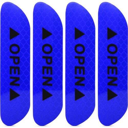 4PCS/set Car Door Stickers Open Reflective Strips Warning Stickers For Morris Garages MG EV HS ZS MG3 MG5 MG6 MG7 350 550 Gundam