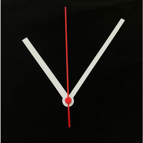 Wholesale 50Sets White Clock Hands with Red Second for DIY Repair Mechanical Clock Kit with Fast Shipping