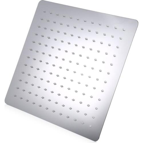 8/12 inch Shower Head Square Stainless Steel Ultra-thin Shower Nozzle Rainfall Bathroom Family Pack Wall-mount Top Roof