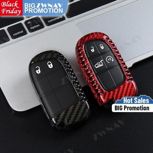 Carbon Fibre Key Case For Jeep Grand Cherokee For Jeep Cherokee Replacement Key Case