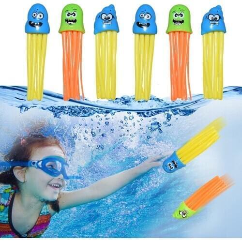 6PCS Swimming Pool Underwater Diving octopus Children Kids Dive Ring for Summer Beach Water Play Toys Pool Accessory 2020 NEW