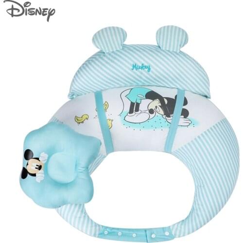 Disney Newborn Baby Nursing Pillow Maternity U-Shaped Breastfeeding Pillow Infant Cuddle Cotton Feeding Waist Cushion Baby Care