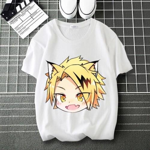 My Hero Academia Deku Design Print High flexibility T-Shirt Round Neck Short Sleeve Modal Shirt Tshirt