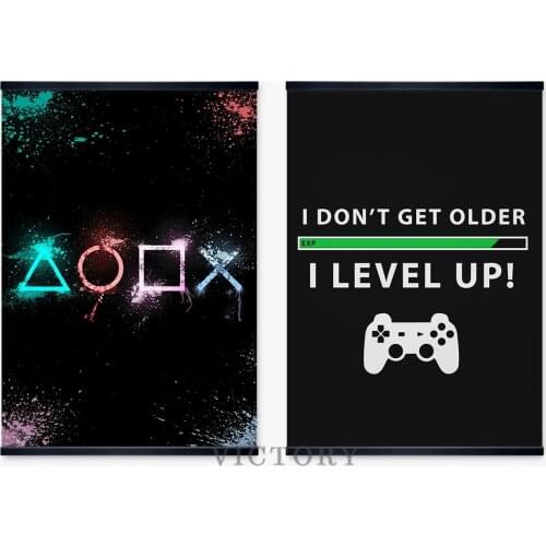 Playstation 5 Game Poster Canvas Art Print Gamepad Joystick Symbols Gaming Kids Room Wall Picture Gamer Painting Home Decor