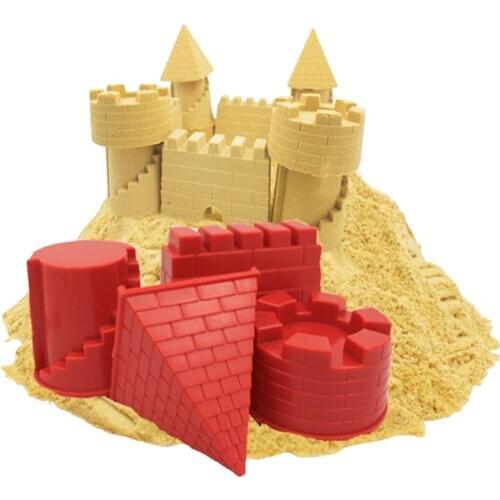 Castle Model Play Sand Outdoor Toys For Children Summer Seaside Beach Toys Baby Soft Rubber Sets Childrens Educational Toys