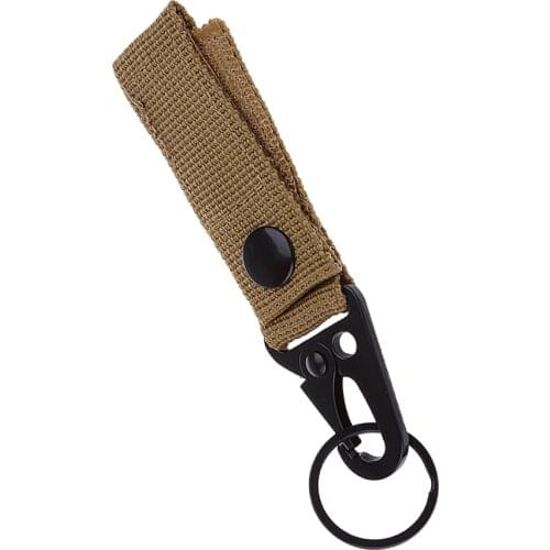 Molle Hanging Belt Carabiner Key Hook Webbing Buckle Accessories for Trekking Mountaineering Climbing Hiking Accessories