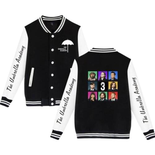 The Umbrella Academy Baseball Jacket Men Bomber Jacket Outerwear Cha-Cha Diego Number Five Baseball Uniform Cosplay Costume