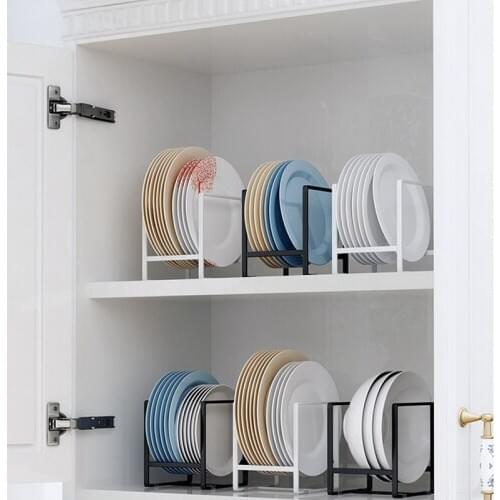 Cabinet Shelves Non-slip Thicken Trays Bowls Dishes Storage Rack Pod Lid Holder for Desktop Organizer for kitchen gadgets new
